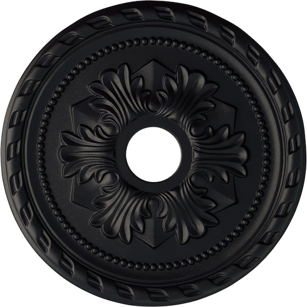 Ekena Millwork Palmetto Ceiling Medallion (Fits Canopies up to 5"), 20 7/8"OD x 3 5/8"ID x 1 5/8"P, Steel Gray CM20PMSGS - main